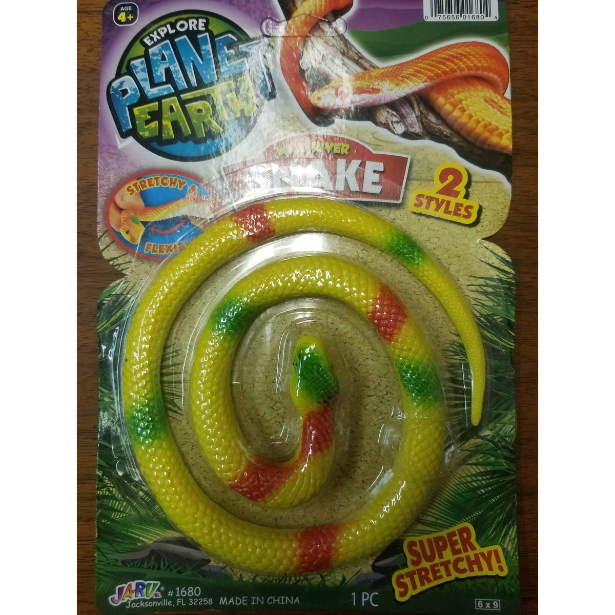 22" Yellow Stretchy Wild River Snake Buy Fake Snakes