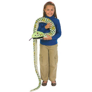 84" Green Plush Snake - Buy Fake Snakes