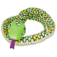 Load image into Gallery viewer, 84&quot; Green Plush Snake - Buy Fake Snakes