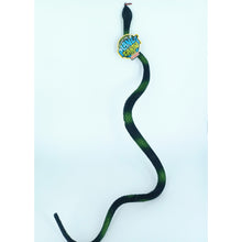 Load image into Gallery viewer, 15&quot; Black and Green Planet Earth Plastic Snake - Buy Fake Snakes