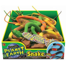 Load image into Gallery viewer, 15&quot; Black and Green Planet Earth Plastic Snake - Buy Fake Snakes